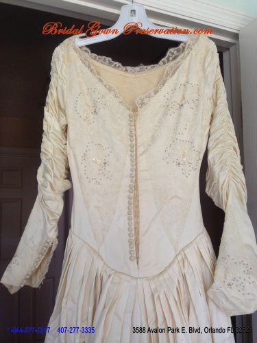 Old Wedding Gown Restoration