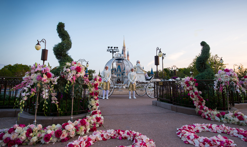Disney Wedding East Plaza Garden2-Magic Kingdom-Wedding - Bridal Dress Gown Cleaning, Preservation & Restoration 1-844-277-3377