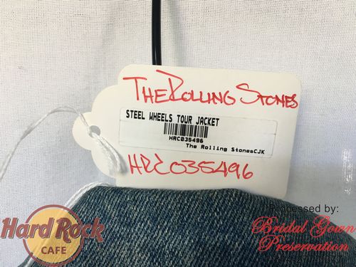 Hard Rock Cafe; Rolling Stones-Jacket Restoration; by Bridal Gown Preservation.com; 1-844-277-3377;