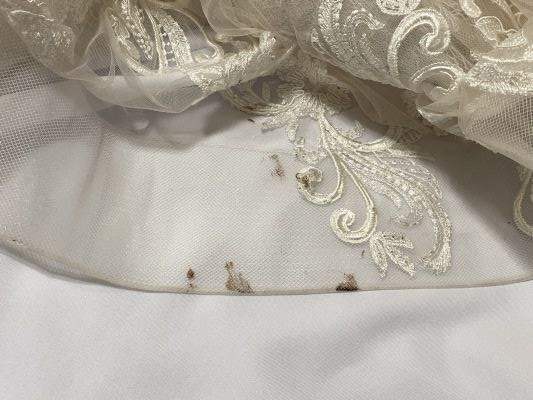 Stians-Spots on Wedding Gown